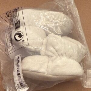 White Baby Booties